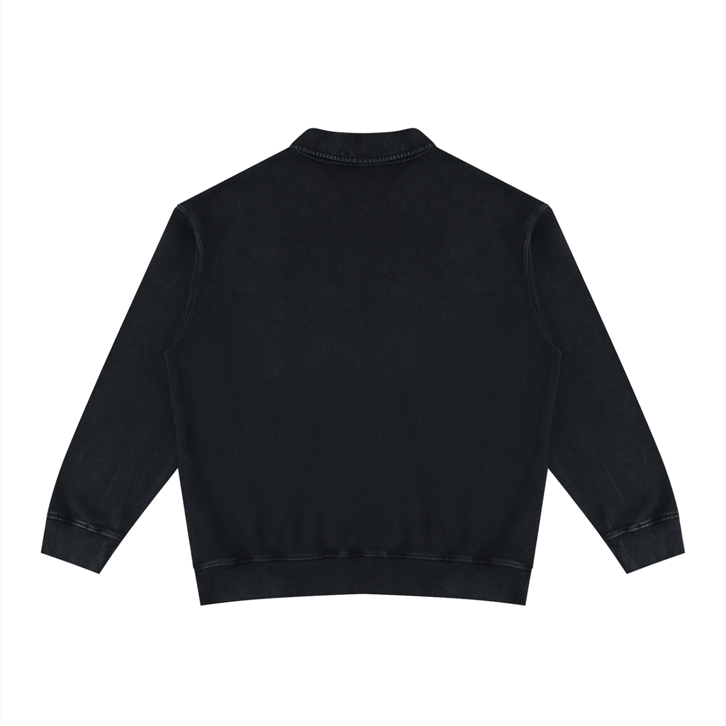 CHANGED Unisex Vintage Wash Collared Sweatshirt